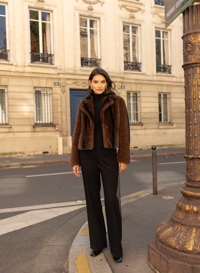 Manteaux Faux Fur Short - Marron