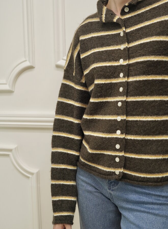 Cardigan Honey Bee - Marron et Jaune (One Size)