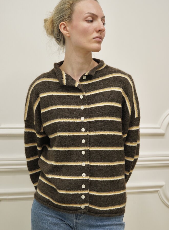 Cardigan Honey Bee - Marron et Jaune (One Size)