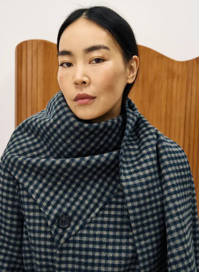 FRNCH - Manteau Shadow - Bleu Marine