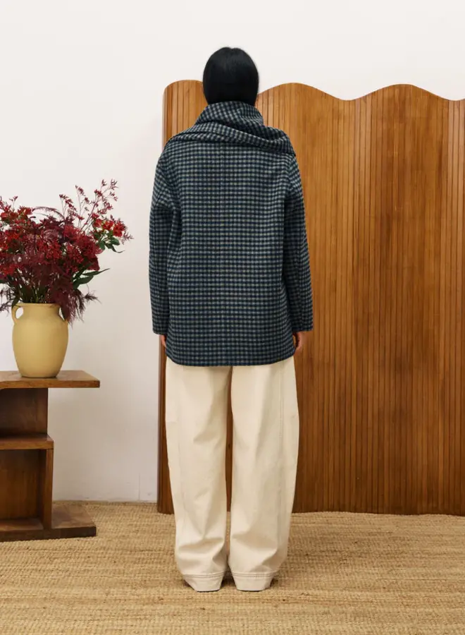 FRNCH - Manteau Shadow - Bleu Marine