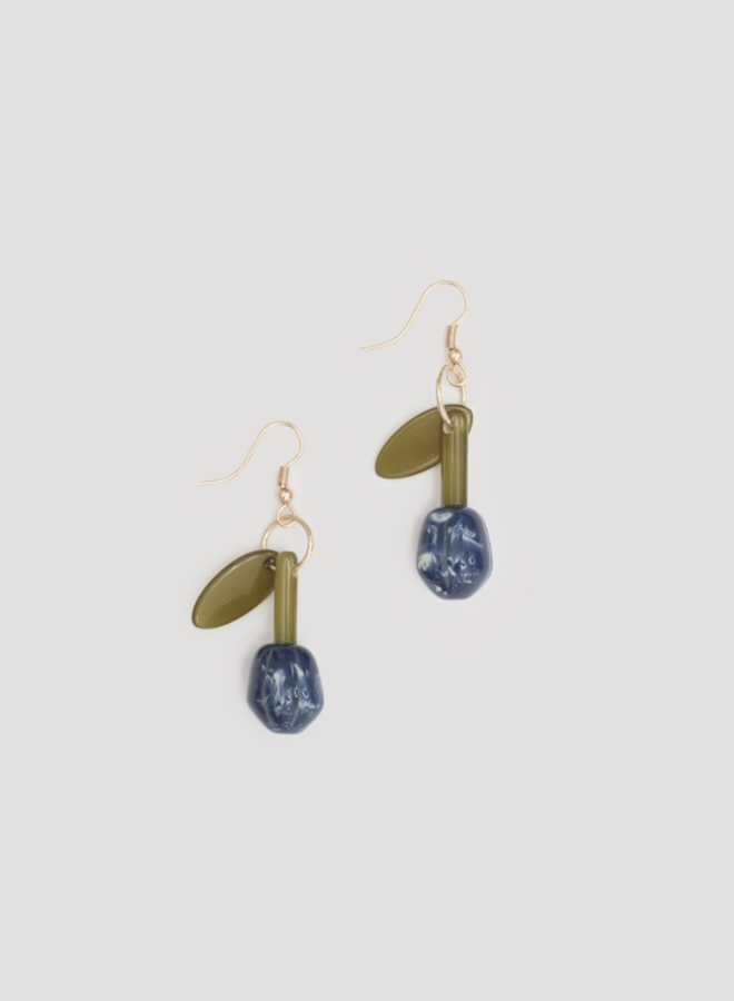 Nice Things - Tulip Earrings - Cobalt Blue