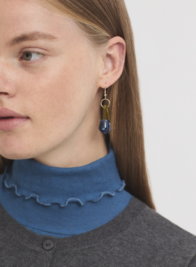 Nice Things - Tulip Earrings - Cobalt Blue