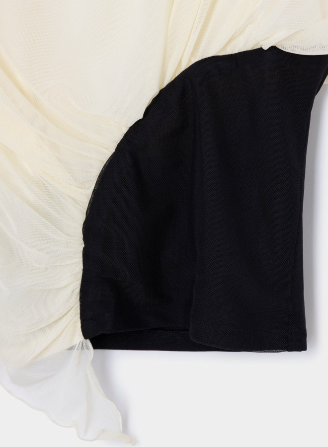 LAAGAM - Gemini Draped Top - Ecru