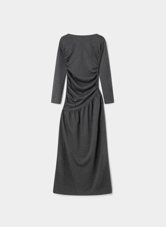 LAAGAM - Musa Draped Long Dress - Grey