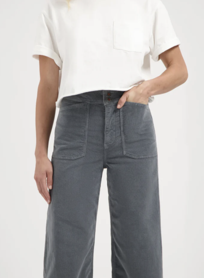 Kuyichi - Farrah Worker Corduroy - Cloud Blue