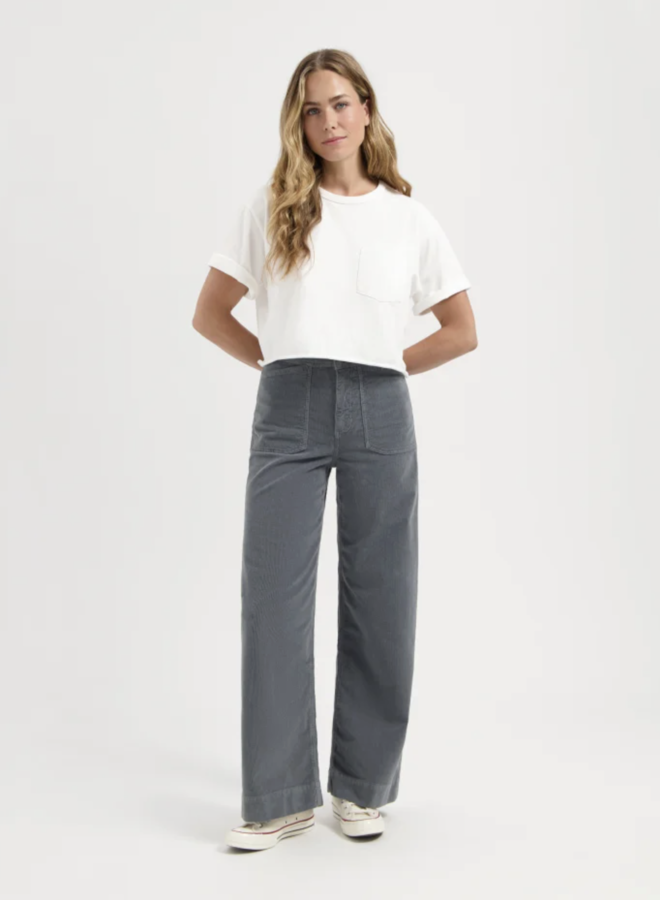 Kuyichi - Farrah Worker Corduroy - Cloud Blue