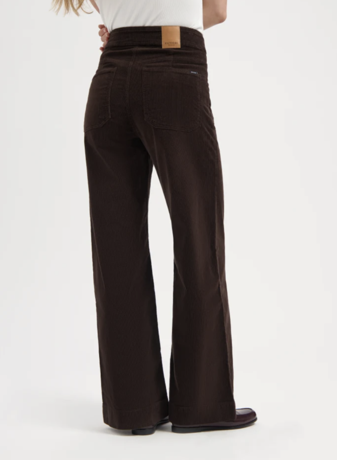 Kuyichi - Farrah Worker Corduroy - Deep Brown