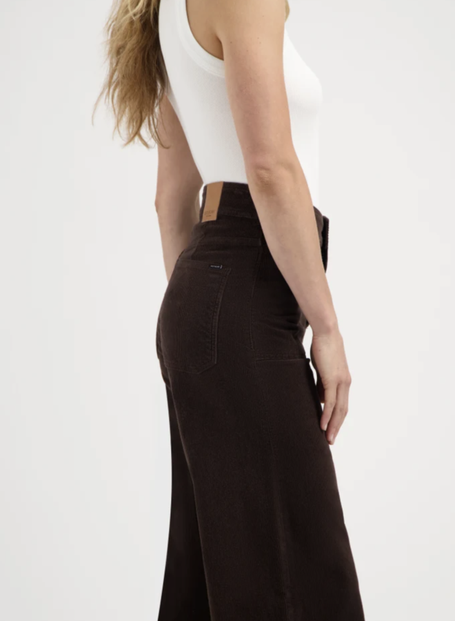 Kuyichi - Farrah Worker Corduroy - Deep Brown