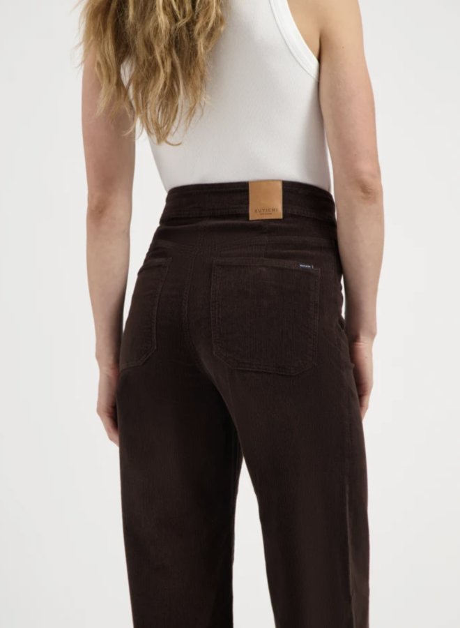 Kuyichi - Farrah Worker Corduroy - Deep Brown
