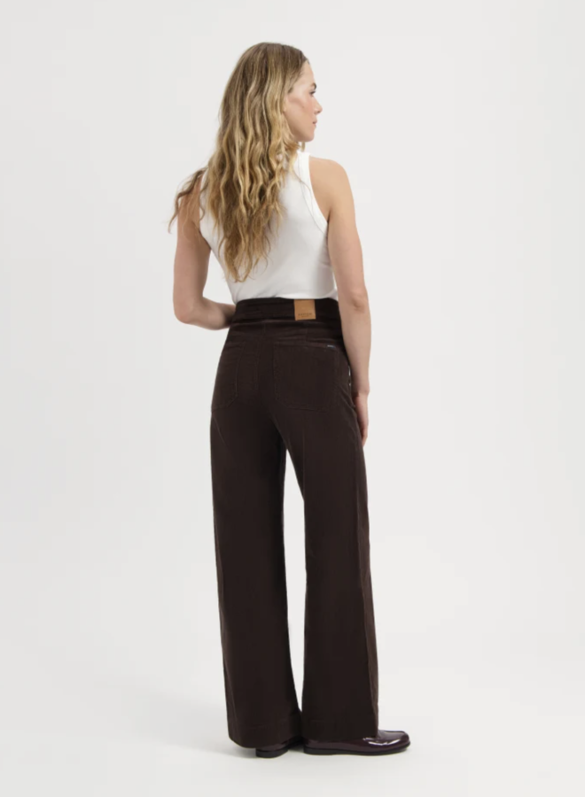 Kuyichi - Farrah Worker Corduroy - Deep Brown