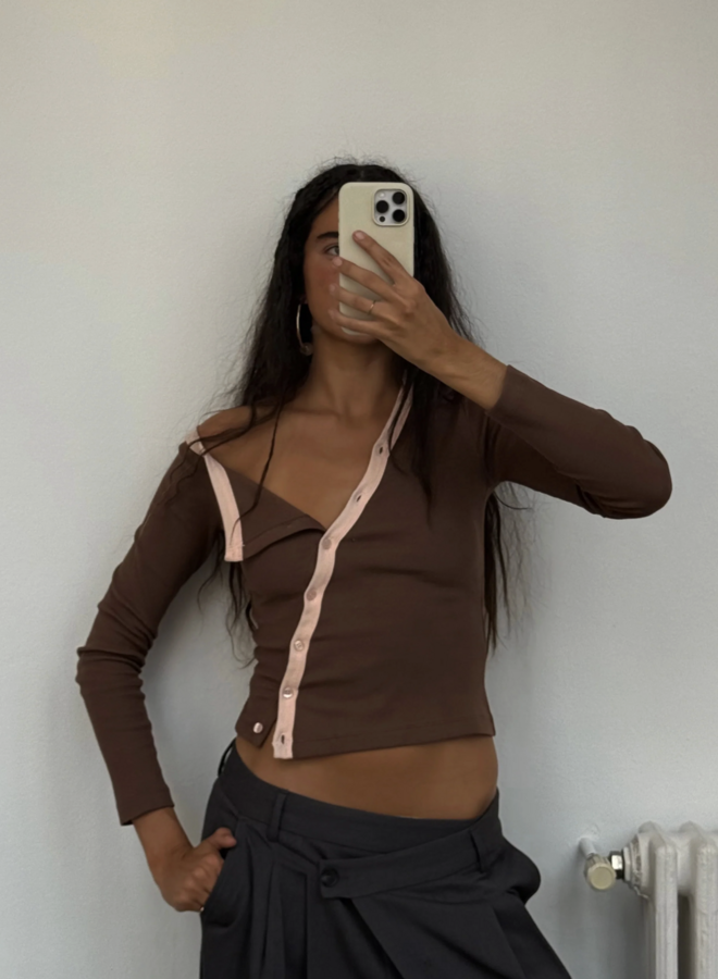 Susmie's - Ella Brown Top (One Size)