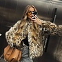 Leopard Fake Furry Coat