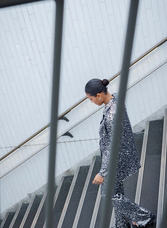 Pantalon Paillettes - Argent