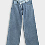 Buttoned Jazzy Jeans - Light & Blue Denim