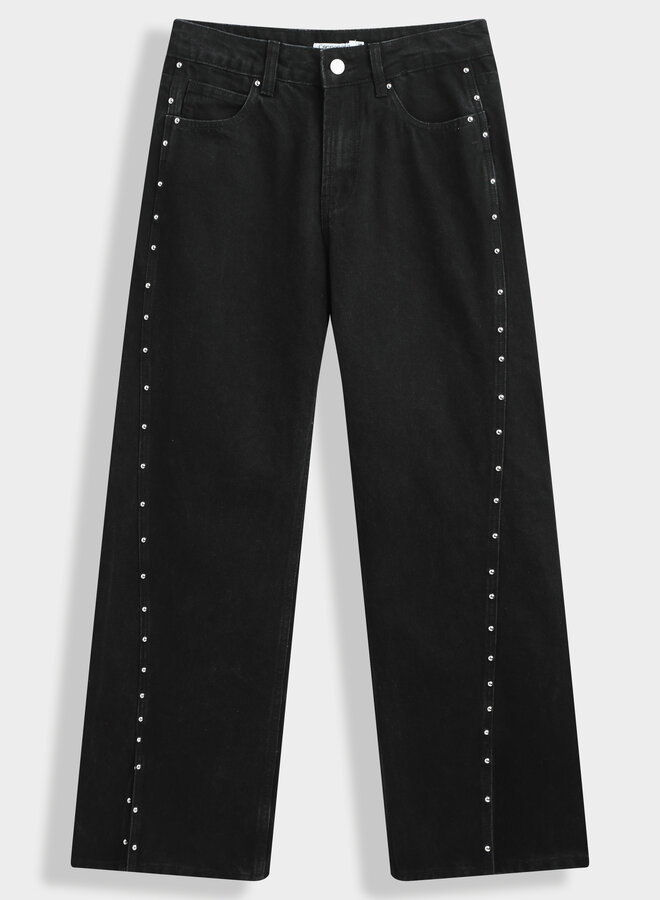 Studded Jeans - Noir