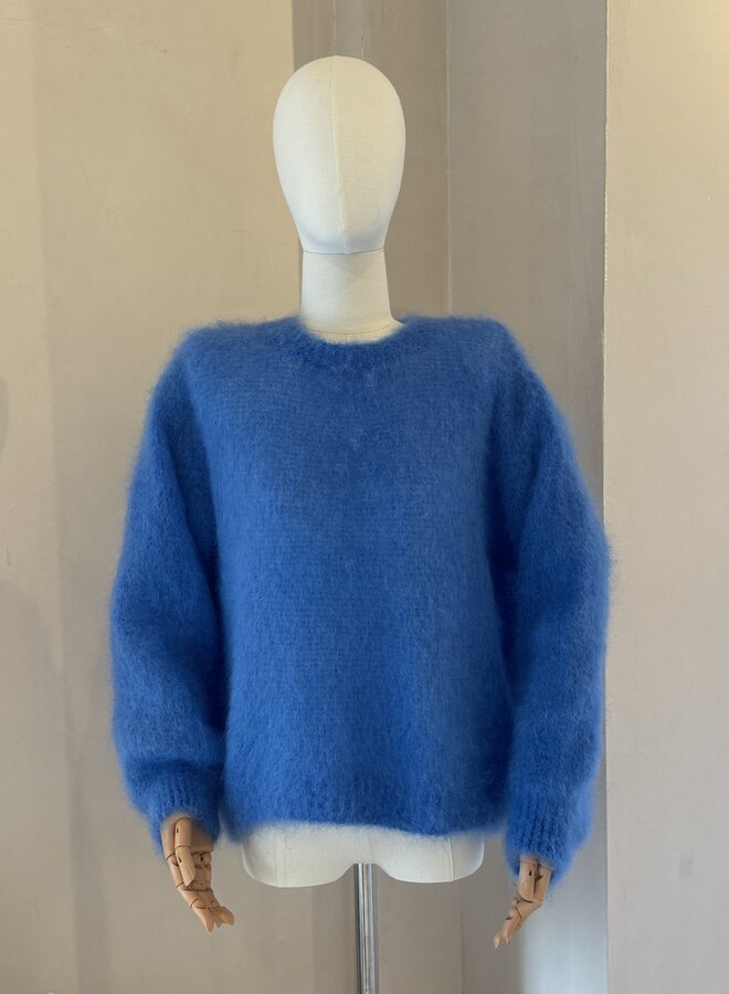 Pull Lucy Mohair - Blue Azure (One Size)