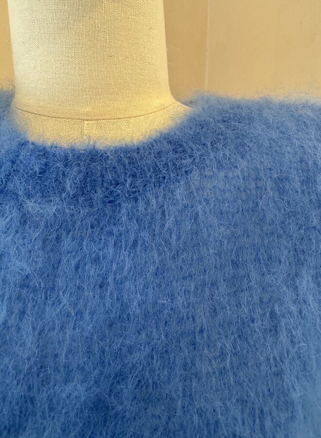 Pull Lucy Mohair - Blue Azure (One Size)