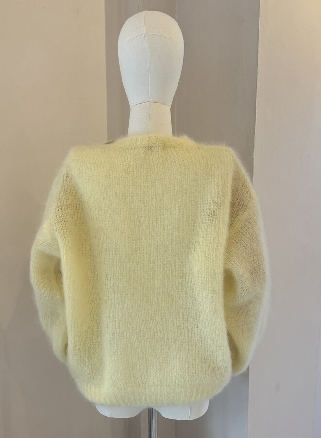 Pull Lucy Mohair - Jaune (One Size)