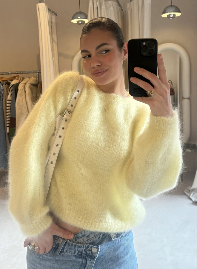 Pull Lucy Mohair - Jaune (One Size)