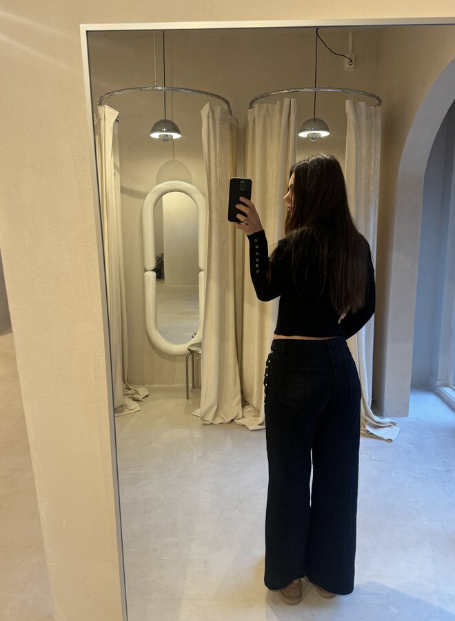 Studded Jeans - Noir