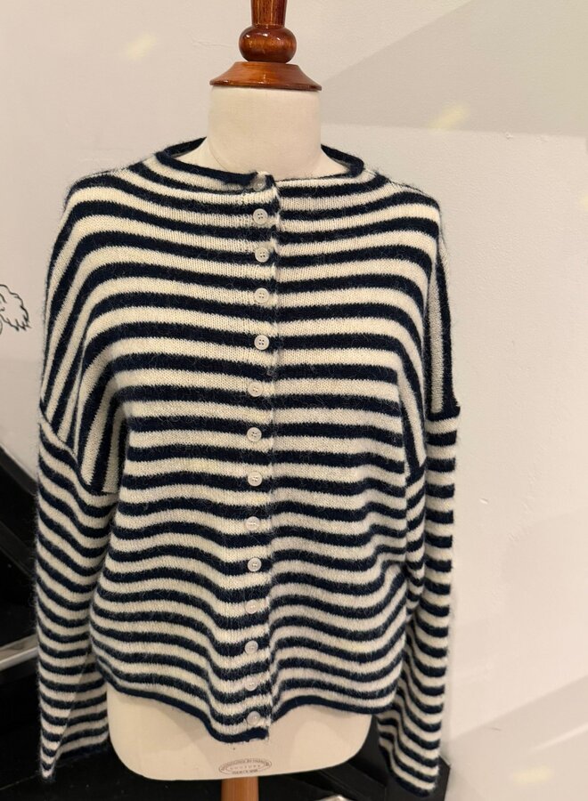 Cardigan Honey Bee - Noir et Beige (One Size)