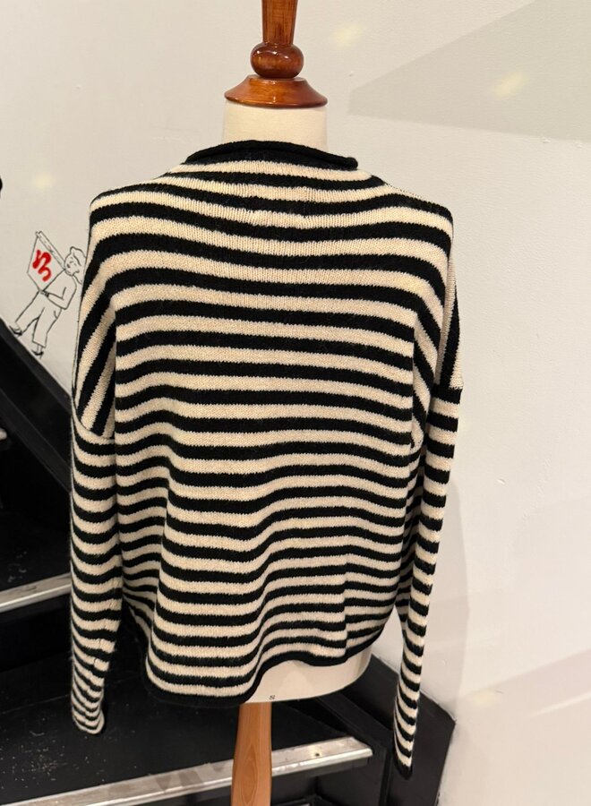 Cardigan Honey Bee - Noir et Beige (One Size)