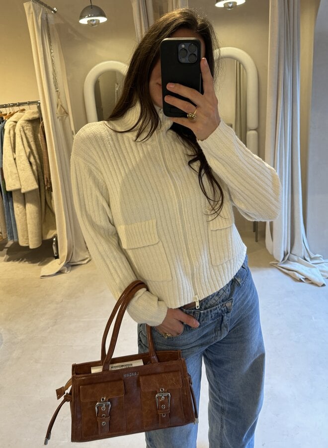 The Holiday Zip Pull - Ecru (One Size)