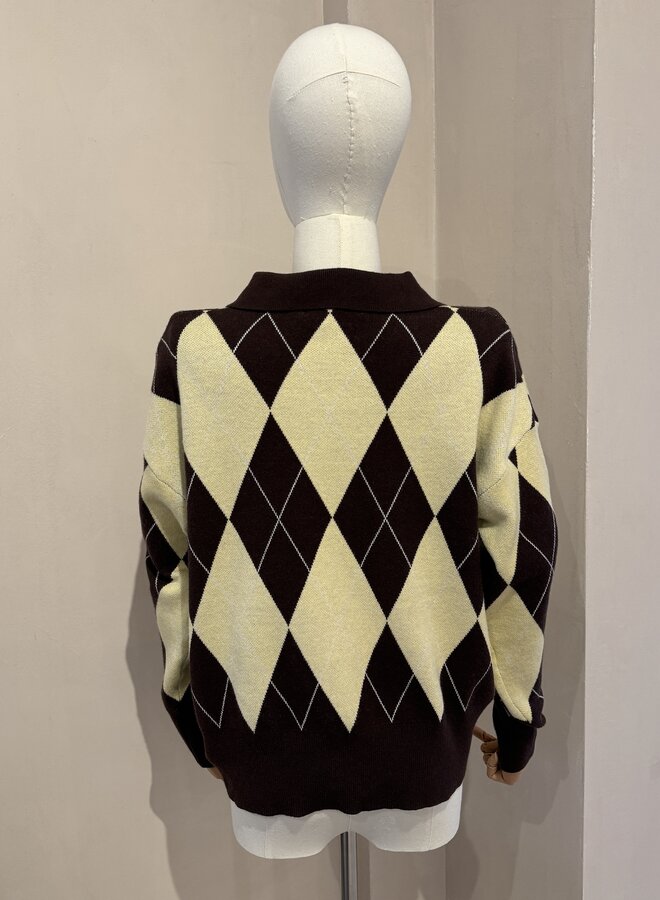 Take me on a golf date - Marron et Jaune (One Size)