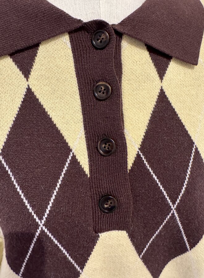 Take me on a golf date - Marron et Jaune (One Size)