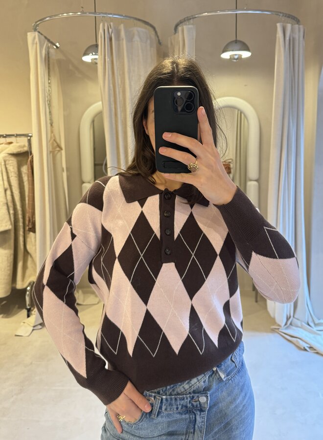 Take me on a golf date - Marron et Rose (One Size)