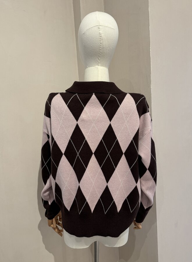 Take me on a golf date - Marron et Rose (One Size)