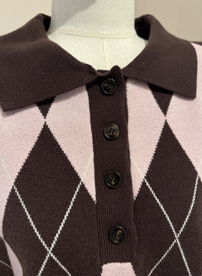 Take me on a golf date - Marron et Rose (One Size)