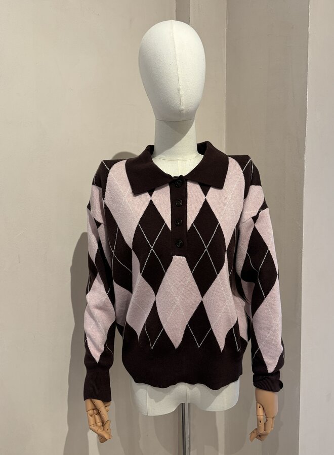 Take me on a golf date - Marron et Rose (One Size)