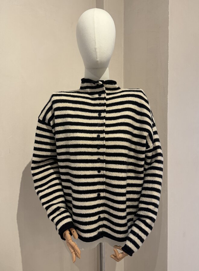 Cardigan Honey Bee - Noir et Beige (One Size)