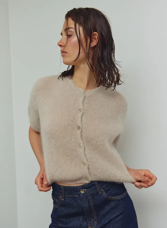 Noella - Lorell Knit Cardigan - Beige