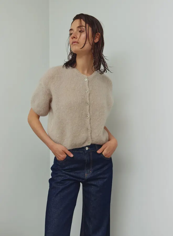 Noella - Lorell Knit Cardigan - Beige