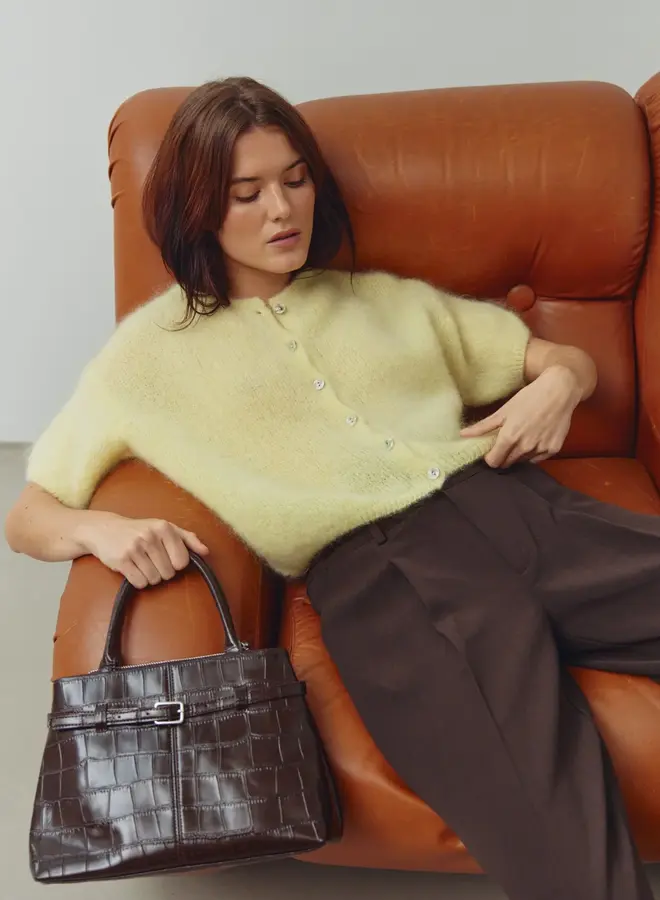 Noella - Lorell Knit Cardigan - Light Yellow