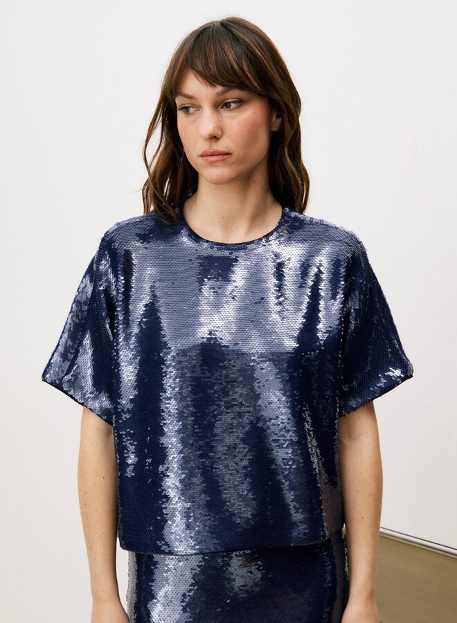 FRNCH - Diana Top - Bleu Jean