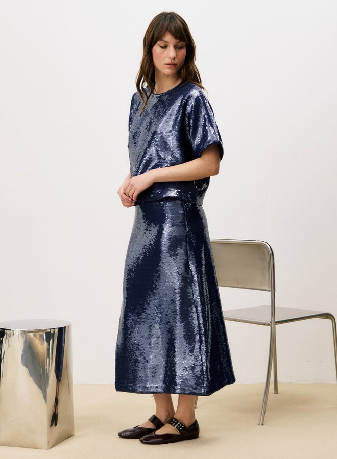 FRNCH - Diana Top - Bleu Jean