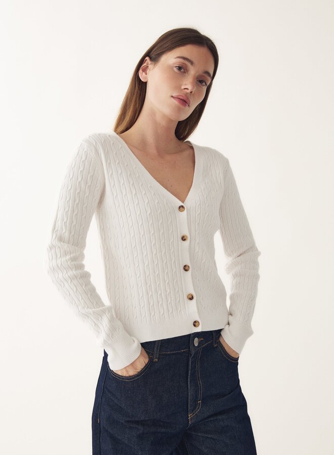 Noella - N-Laliah Knit Cardigan - Ivory