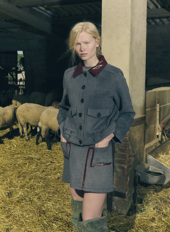 LAAGAM - Frankie Short Skirt - Grey