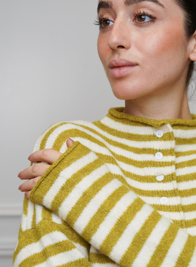 Cardigan Honey Bee - Vert Olive (One Size)