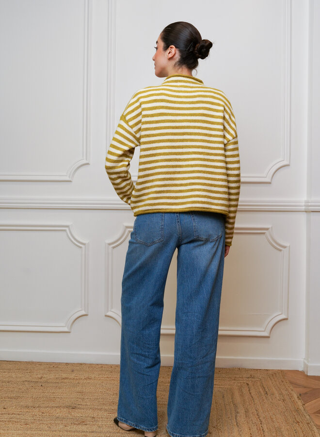 Cardigan Honey Bee - Vert Olive (One Size)