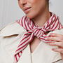 Scarf Billie Stripes - Rose et Magenta