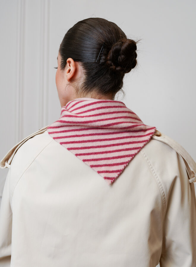 Scarf Billie Stripes - Rose et Magenta