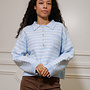 Pull Polo Stripes Loutje - Bleu et Blanc