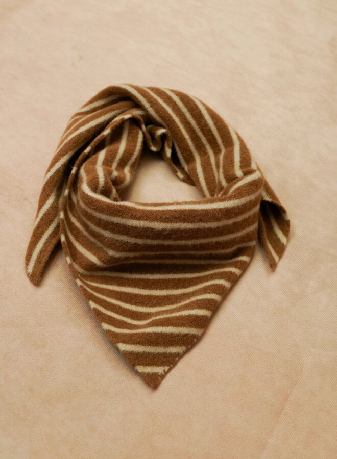 Scarf Billie Stripes - Marron et Beige