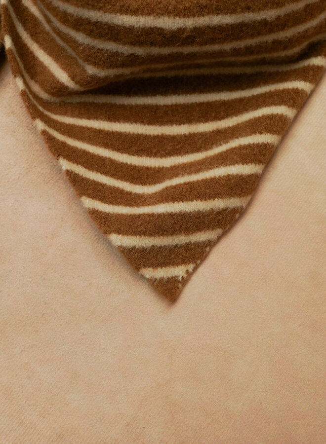 Scarf Billie Stripes - Marron et Beige