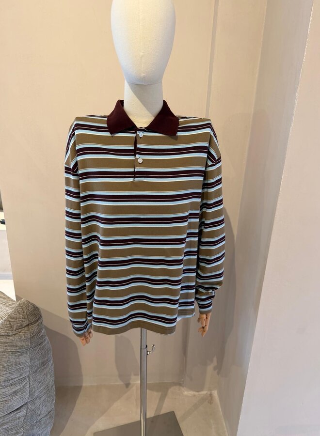 Pull Tommy Loves Stripes - Kaki